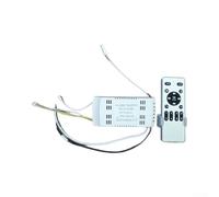 Control remoto para ventilador oculto de 42 pulgadas con 6 ajustes y controlador inversor de 24 V CC compatible con entrada de CA de 85 a 265 V CA, carcasa blanca ABS (B)