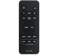Control Remoto reemplazar RC-1236 for Sistema de Barra de Sonido de Cine en casa RC1236 DHT-S216 DHTS216 DHT-S216H DHTS216H