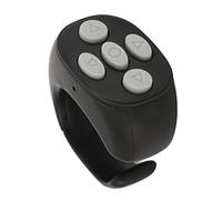 Control Remoto Tiktok, Anillo de Desplazamiento Tiktok, Anillo de Obturador de Selfie de Teléfono Inalámbrico, Control Remoto de Desplazamiento de Dedo con 50 MAh para el Hogar (Negro)