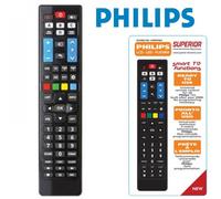 Control Remoto Universal Dedicado A TV Philips Smart TV 57 Teclas Superior Listo