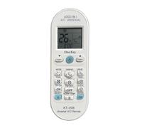 Control Remoto Universal for Aire Acondicionado KT-e08, Compatible con Toshiba, Panasonic, Sanyo, Fujitsu, 6000 en 1, Serie One Key