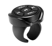 Control Remoto Volante - Manejo Multimedia Inalámbrico Conducción Segura | Botón Reposo Automático Ahorro Energía | Compatible Coche DVD GPS Navegador Smartphone, Montaje Hebilla Rápida, DIS