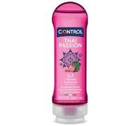 Control Thai Passion Gel de Masaje y Lubricante Íntimo 200 ml - Pack de 2 (400 ml Totales)