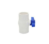 Control Valve, 1.25" 1.5" 2" 2.5" PVC Ball Valve, DN32 DN40 DN50 DN65 PVC Water Valve Garden Tap Melt Pipe Tube Connectors (Size : G1.25 x Thread) (Size : DN32 x 40mm)