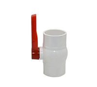 Control Valve, 1.25" 1.5" 2" 2.5" PVC Ball Valve, DN32 DN40 DN50 DN65 PVC Water Valve Garden Tap Melt Pipe Tube Connectors (Size : G1.25 x Thread) (Size : DN65 x 75mm)