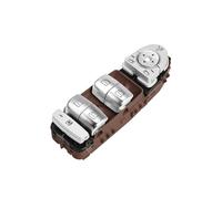 Control Ventana Lateral para Benz Clase C W205 S205 X253 C200 C300 C350 C63 AMG A2059056811 Botón del Interruptor Control La Ventana Maestra Eléctrica Consola Botonera Elevaluna(Brown)