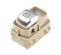 Control Ventana Lateral para Benz Clase C W205 S205 X253 C200 C300 C350 C63 AMG A2059056811 Botón del Interruptor Control La Ventana Maestra Eléctrica Consola Botonera Elevaluna(Beige Single Button)