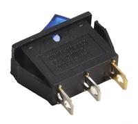 Controla eficazmente el flujo de energía con este interruptor basculante funcional con un sistema de luz indicadora optimizado para uso doméstico (azul)