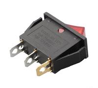 Controla eficazmente el flujo de energía con este interruptor basculante funcional con un sistema de luz indicadora optimizado para uso doméstico (rojo)