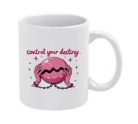 Controla Tu Propio Destino Taza Porcelana Taza De Café Con Asa Tazas 330Ml Para Cacao Té Café