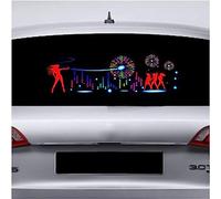 Controlada por el Ritmo. Car Music Rhythm Light Interior Sticker Lights For Your Car Sticker, Rear Window Decoration, LED Music Lights, 90x25cm