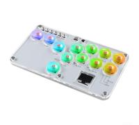 Controlador Arc-ade sin palanca, mejora los juegos con soporte de intercambio en caliente, teclado Street-Fighter para PC Switch PS 3 PS 4 RGB Lighting