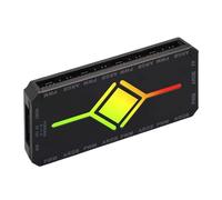 Controlador ARGB 5V 3 pines para ventiladores de PC - Hub De Control PWM Temperatura Sincronizado RGB Con Control Remoto Inalámbrico | Distribuidor ARGB Magnético Para Ventiladores Caja, Tiras de Luz
