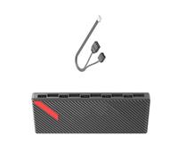 Controlador ARGB para computadora, 5 V, 3 pines, control de temperatura, doble 10 puertos de expansión, ventilador ARGB divisor ARGB PWM para carcasa de PC