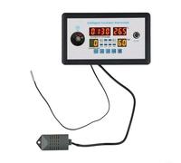 Controlador automático de incubadora de huevos con termostato digital de temperatura y humedad, pantalla de 4 pantallas para cuenta regresiva e inspección de huevos, carcasa de plástico para uso