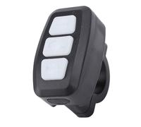 Controlador Bluetooth para Moto Bicicleta, Control Remoto de Teléfono Celular Impermeable IPX6 para iOS, Android, Recargable, Alcance de 15 M (White)