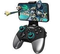 Controlador Bluetooth para Switch/PC/iPhone/Android/Apple Arcade MFi Games/TV/Steam, Joysticks de efecto Hall, controlador de juego inalámbrico con clip de teléfono, velocidad de bloqueo, macro, giro