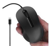 Controlador cableado - 4.29x2.56in USB C Conectores de enchufe y juego para un uso silencioso y suave, Anti slip Cursor, accesorio de computadora para oficina, escuela, juego, escritorio, computadora