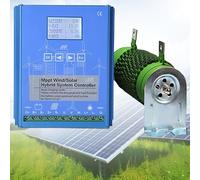 Controlador Carga Híbrido Solar Eólico,12000 W con Carga Descarga Generador de Turbina Eólica Panel Solar Regulador Automático,Para Batería del Cargador del Generador de Turbina Eólica,12000W/12V