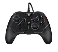 Controlador con Cable, Conector de Audio de 3,5 mm, tecla Turbo y Doble vibración, con Dos Botones reasignables, Compatible con/S/X/Series S/Series X/PC