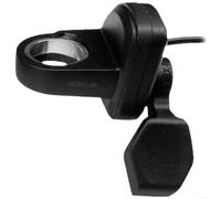 Controlador de acelerador de pulgar impermeable, diseño de cabeza Sm negra para scooter eléctrico, compatible con la mayoría de bicicletas eléctricas, agarre ergonómico, acelerador de plástico ligero