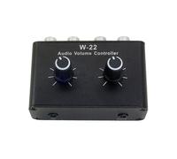 Controlador de Ajuste de Volumen de Audio Estéreo Pasivo W-22. Ajuste Independiente de los Canales Izquierdo y Derecho.