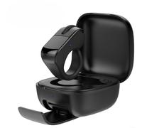Controlador de anillo inalámbrico ligero para gafas inteligentes Rokid Ai con obturador de fotos y control de música más página para dispositivo blanco Turner (negro)
