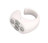 Controlador de anillo inteligente de de 5.3 giradores de la página de control remoto inalámbrico para libros electrónicos, batería recargable, alta sensibilidad (negro) ()