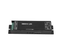 Controlador de atenuación del decodificador pantalla digital 512, controlador DMX512, adecuado for tiras luz LED RGB, conexión RJ45