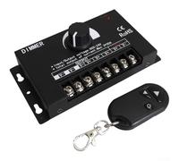 Controlador de atenuación LED de 90 A con control remoto, compatible con iluminación de tira LED de bajo voltaje de 12 a 24 V, ofreciendo opciones de control de brillo precisas