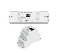 Controlador de atenuación LED Voltaje constante de 4 canales Decodificador DMX512 RDM D4 DIM/CCT/RGB/RGBW Atenuador DMX512 Montaje en riel DIN Controlador de atenuación de 4 canales(D4(W))