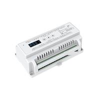 Controlador de atenuación riel DIN RGB/RGBW 12/24 canales, atenuador tira luz LED, voltaje constante, decodificador DMX512 y RDM(24 Channel D24)