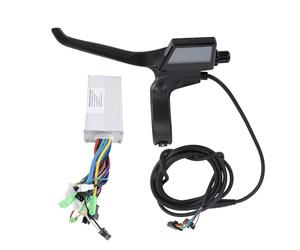 Controlador de bicicleta eléctrica Pantalla de manija 36V 48V 500W 28A Controlador de velocidad del motor sin escobillas de bicicleta Pantalla de manija de freno Aleación de