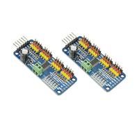 Controlador de blindaje servo de 16 canales de 12 bits I2C PCA9685 módulo de controlador expandible de 16 puertos para placa de generador PWM robótica