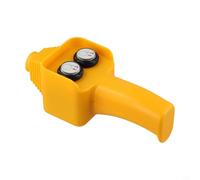 Controlador de cabrestante eléctrico de 12 V, control remoto con cable para cabrestantes de 1500 a 5000 libras, control manual con botón con cable de 4 pies, amarillo (sin cable)