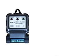 Controlador de carga de panel solar con tecnología PWM para sistemas de 6 V y 12 V, regulación de corriente de 10 A (10 A 12,8 V)