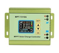 Controlador de carga de panel solar, MPT-7210A Pantalla LCD de aleación de aluminio MPPT Controlador de carga de panel solar Litio 24V/36V/48V/60V/72V Controlador de carga de batería