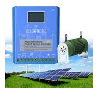 Controlador de Carga Híbrido Eólico-Solar de 14000W, Pantalla LCD, Controlador de Carga de Refuerzo MPPT, Eólico de 6000W, Fotovoltaico de 8000W, para Sistemas Híbridos Eólico-Solar,12V/24V Auto
