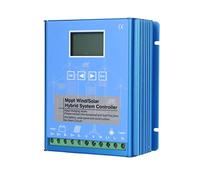 Controlador de carga híbrido solar eólico, 12V 24V Identificación automática Controlador de carga MPPT, 800W Eólico 600W PV Solar con pantalla LCD para panel solar de turbina eólica