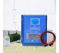 Controlador De Carga Híbrido Solar Eólico 3000w 12v/24v/48v Regulador De Interruptor Automático Controlador De Refuerzo De Carga Mppt,Para 1500w Viento 1500w Y Solar,24V
