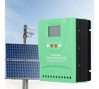 Controlador de Carga Híbrido Solar Eólico de 12 V 24 V, con Pantalla LCD MPPT Boost Charge Controlador Solar Eólico LCD Pantalla Digital de Pantalla Grande(GPI1010K)