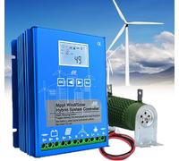 Controlador de carga híbrido Solar eólico de 6000W-12000W, regulador de carga MPPT de 12V, 24V y 48V con pantalla LCD y carga de descarga(12000W,48V)