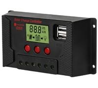 Controlador de carga LCD 12/24V 30A USB PWM para panel fotovoltaico