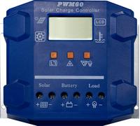 Controlador de Carga LCD 12/24V 60Ah PWM para Panel Fotovoltaico