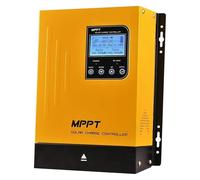Controlador de carga solar, 60A MPPT Solar Charge Controller 12V24V48V Auto Battery Regulator Solar Panel Max 150V Input For Lithium Sealed Gel And Flooded(Yellow)