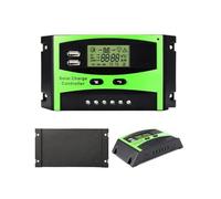 Controlador de carga solar Controlador de carga y descarga Solar PWM 50A 40A 30A 12V 24V regulador Solar LCD automático con pantalla de corriente USB Dual Protección múltiple contra sobrecargas(30A)