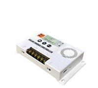 Controlador de carga solar de 10 A/20 A/30 A para Pwm 12 V/24 V de doble voltaje para batería de litio inundada Agm con compensación de temperatura y temporizador de carga, sistema de energía solar al