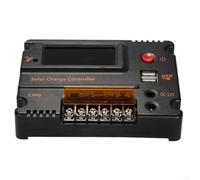 Controlador de carga solar de 12 V 24 V automático 10 A/20 A con salida de alimentación USB de 5 V, pantalla LCD, regulador de batería inteligente y funciones de protección integral (20 A 2 #)
