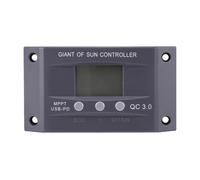 Controlador de carga solar de 12 V,Controlador de carga solar | Regulador del controlador - Regulador de panel 12 V-24 V, 2 puertos USB, controladores de energía renovable