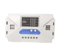 Controlador de carga solar de 12V 24V 30A con pantalla LCD para regulador PWM para sistema de panel de batería de litio de plomo-ácido
